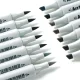 Double-sided Marker Pens ARRTX Oros, 32 Colours, Grey Tone