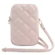 Guess Zip Quilted 4G Phone Bag, Pink