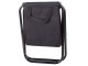 Folding fishing chair with thermal bag, black