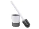 Classic Toilet Brush with Holder and Wall Hook, grey