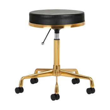 Activeshop H4 Cosmetic Stool Black/Gold