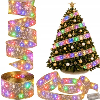 LED Christmas Ribbon 4m, 40 LED, Yellow