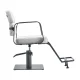 Hairdressing Chair Gabbiano Porto White with Gray Base