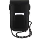 Hello Kitty Leather Hiding Kitty Cord Bag, Black