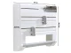5-in-1 Wall-Mounted Foil and Paper Towel Dispenser, White