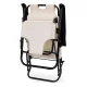MultiGarden Foldable Garden Lounger with Headrest, Beige