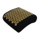 Trizand Acupressure Mat with Pillow and Massage Balls, Black/Gold