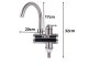 Instant Electric Hot Water Heater Faucet with LED Display 3000W, Silver