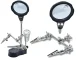 Third Hand Soldering Station with LED Magnifying Glass and Clips, Black