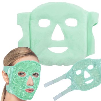 Cooling Gel Face Mask Relaxing Face Compress, Green