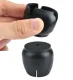 Silicone Furniture Leg Caps with Felt 12-16mm, 16 pcs, Black