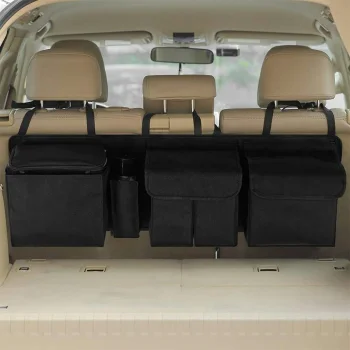 XL Car Boot Seat Organizer With Thermal Bag