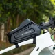Wozinsky B68 Bicycle Frame Bag with Phone Pocket, 1.7L - Black