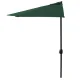 Half Patio Umbrella Wall Balcony 2.7m MultiGarden, Green