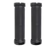 Rubber Bicycle Handlebar Grips with Screw Fastening, Black