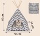 Pet Teepee Tent Bed Sofa Nest Sleeping Place for Cats Dogs