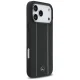 Mercedes Leather Star Pattern Stripes MagSafe Case for iPhone 17 Pro Max, Black