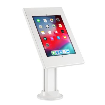 Maclean MC-908W Tablet Advertising Stand with Lock, White