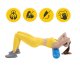 4FIZJO PENTAGRAM Masāžas Jogas Fitnesa Pilates EVA Putu Rullis 45cm, Zils | Massage Fitnes Pilates Foam Grid Roller