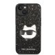 Apple iPhone 14 Plus 6.7\" Karl Lagerfeld Glitter Choupette Patch Case Cover (KLHCP14MG2CPK), Black