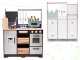 Bērnu Rotaļu Spēļu MDF Koka Virtuves Iekārta Komplekts ar Piederumiem LOFT, 96cm | Kids Toy Wooden Kitchen With...