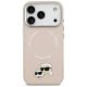 Karl Lagerfeld iPhone 17 Pro Case MagSafe Karl & Choupette Pins, Beige