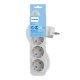 Philips Power Strip with 3 Schuko Outlets 1.5m Cord 10A, White