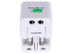 Universal Travel Adapter with Surge Protection, White