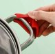 Protective Pot Handle Covers, Set of 2, Silicone, Red