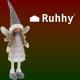 Standing Christmas Fairy Figurine Ruhhy 22343, Grey