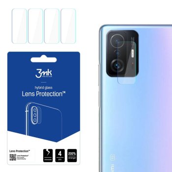 Xiaomi 11T Pro 3MK Lens Protection Back Camera Hybrid Glass Protector, 4 pcs.