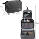 Travel Folding Cosmetic Bag, Hanging Toiletry Bag, Gray