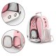 Pet carrier backpack for cat or dog, Petsi, pink