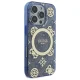 Guess Case for iPhone 16 Pro Max 6.9\" IML Peony 4G MagSafe GUHMP16XH4PYEEB Blue
