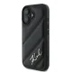 Apple iPhone 16 Plus 6.7\" Karl Lagerfeld Quilted Signature Case Cover, Black