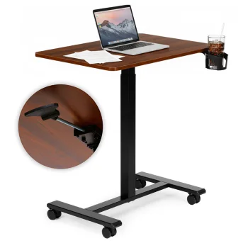 Modernhome Mobile Sit-Stand Laptop Desk with Wheels 70x48 cm