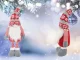 Christmas Gnome with Telescopic Adjustable Legs 50-70 cm, Red