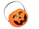 Halloween Pumpkin Candy Bucket, Large, Orange