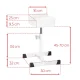 Activeshop Bell Pedicure Footrest White