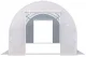 Garden Foil Greenhouse 3x2x2 m, Metal Frame, White