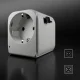 SBS Universal Travel Adapter, 2x USB-A, 2500W - White