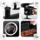 Charcoal Garden Grill Barrel with Chimney Berdsen BD-895, black