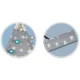 Tepee Tent for Children with Lights Nukido, Gray stars