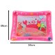 An inflatable children\'s colorful water mat \"Crab\" with moving fishes for babies - 59x49 cm
