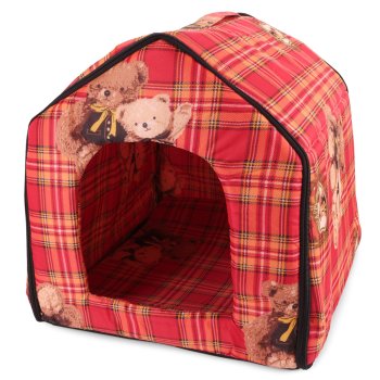 XL Dog and Cat House with Removable Cushion