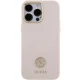 Guess iPhone 15 Pro Max Case Silicone Logo Strass 4G, Pink