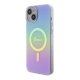Чехол Guess для iPhone 15 IML Iridescent MagSafe, фиолетовый