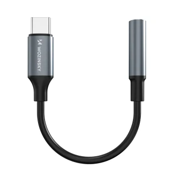 Wozinsky WACM-01 USB-C to 3.5mm Mini Jack Audio Adapter - Black