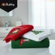 Ruhhy Christmas Towels Set of 3, Cotton Hand Towels, Red, Green, White