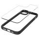 Spigen Crystal Hybrid Case for iPhone 15 Plus, Clear Black